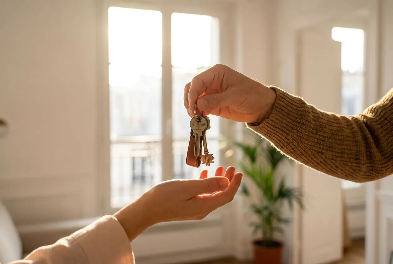 Remise des clés d'un appartement